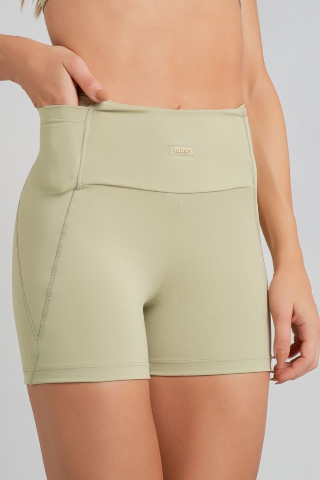 K4525-F_Short_com_Bolsos_nas_Laterais_Do_Cos_Lemon__Ref:_K4525-F