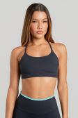 Top com Tiras Contrastantes nas Costas (Preto / Brisa) | Ref: K5189-A