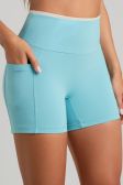 Short com Bolsos e Detalhe Contrastante (Brisa / Off-White) | Ref: K5182-B
