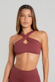 Top com Faixas Cruzadas no Decote (Rum) | Ref: K5186-B