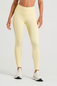Calça Legging com Vivo e Viés na Cintura (Manteiga) | Ref: K4911-E