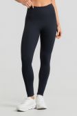 Calça Legging sem Gancho e sem Cós Aparente na Frente (Preto) | Ref: K5113-A
