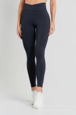 Calça Legging com Cós Estreito Transpassado (Preto) | Ref: K5211-A
