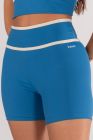 Short com Passante no Cós (Oceano / Off-White) | Ref: K4626-B