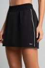 Saia com Vivo Contrastante (Preto / Off-White) | Ref: K5127-A