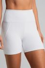 Short Canelado com Recortes (Branco) | Ref: K5117-A