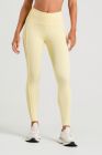 Calça Legging com Vivo e Viés na Cintura (Manteiga) | Ref: K4911-E