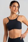Top Slim com Decote Alto e Quadrado (Preto) | Ref: K5112-A