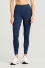 Calça Legging com Vivo e Viés na Cintura (Azul Marinho) | Ref: K4911-D